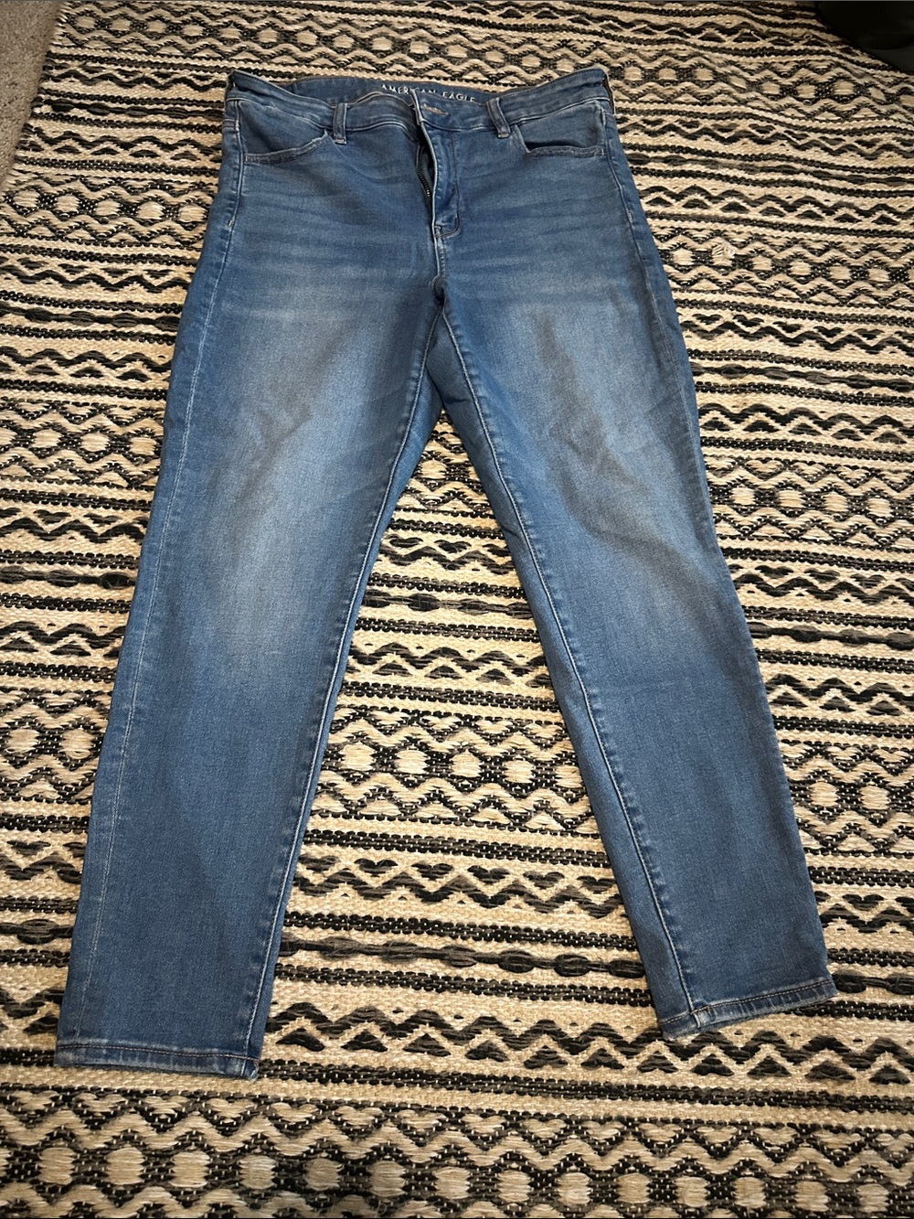 American Eagle Outfitters Blue High-Rise Skinny Leggings Jeans